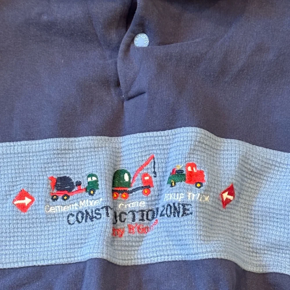 Vintage Baby‎ B Gosh Jogger One piece Construction Zone